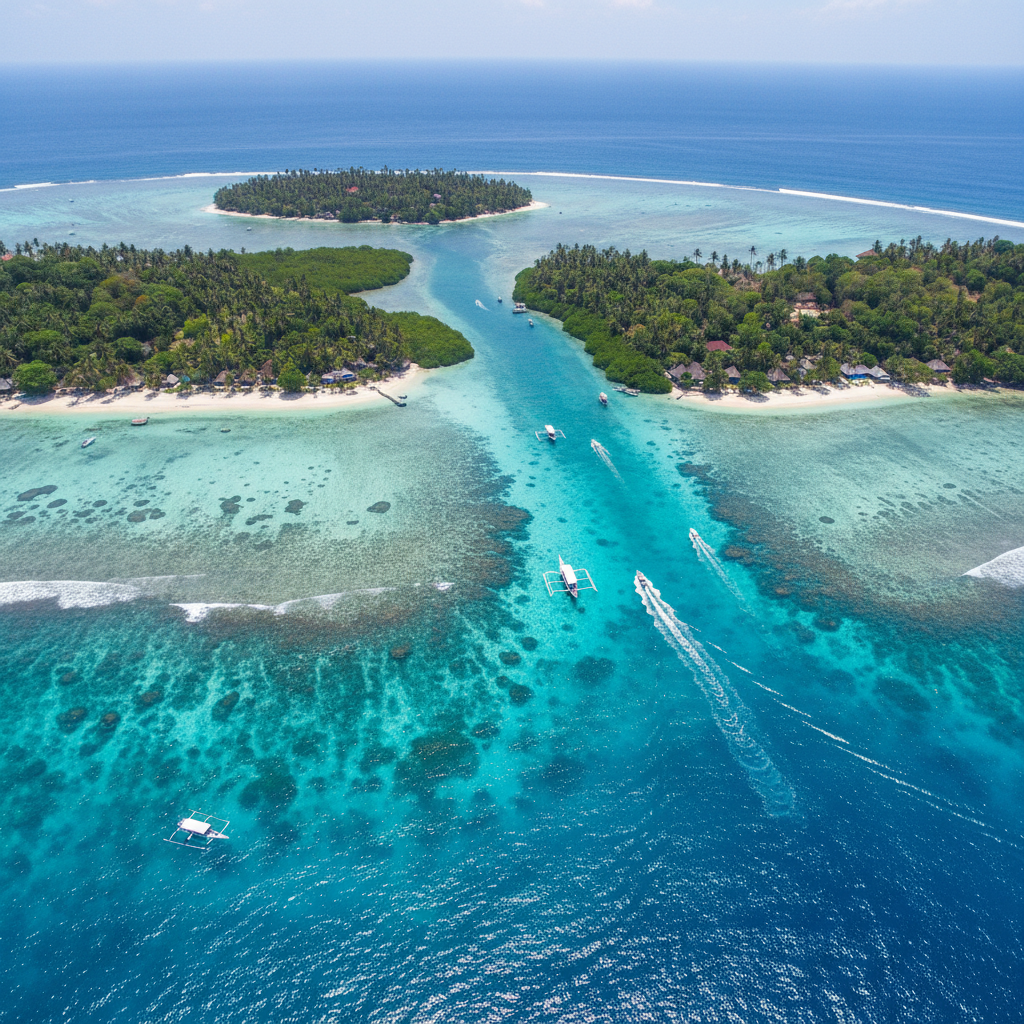 Nusa Lembongan dive site from Canggu
