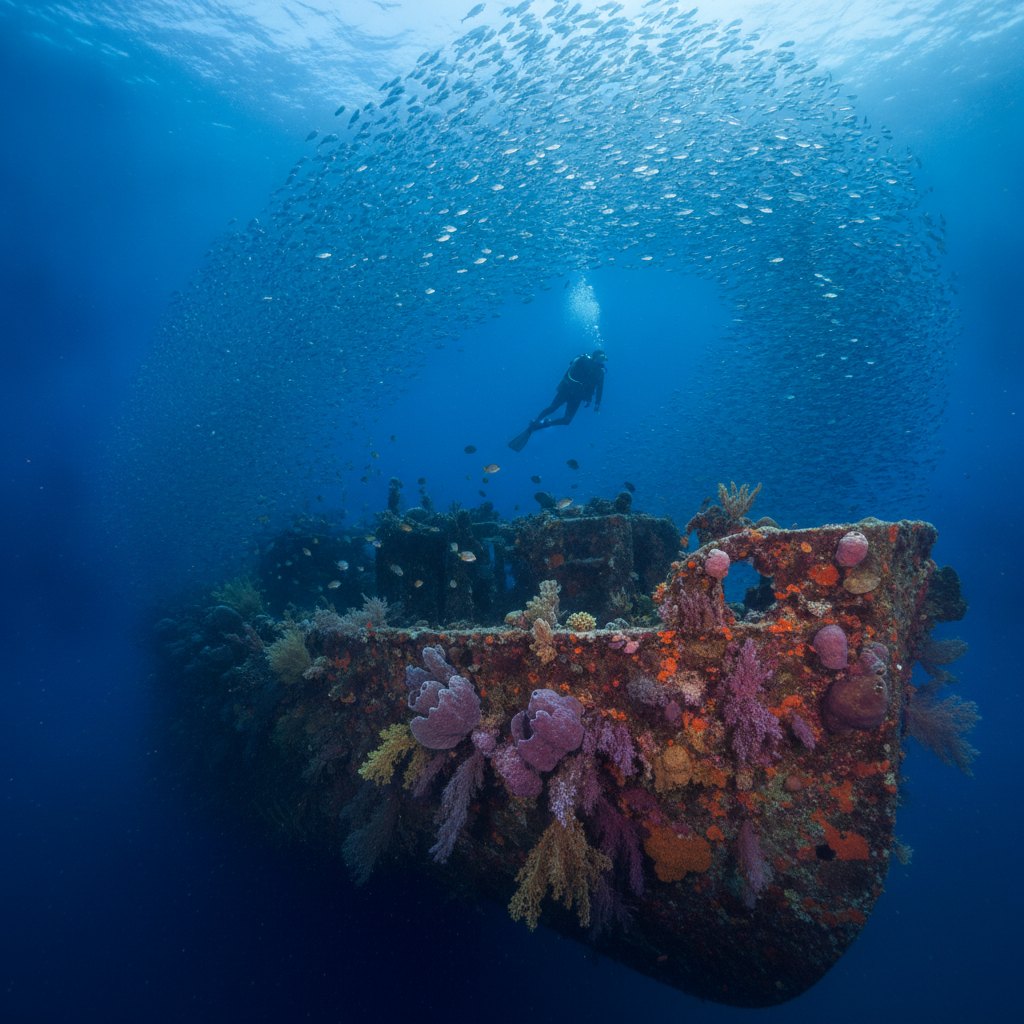 Kubu Boga & USAT Liberty Shipwreck Diving Trip - Full day (2 dives) - Rp 2.200.000