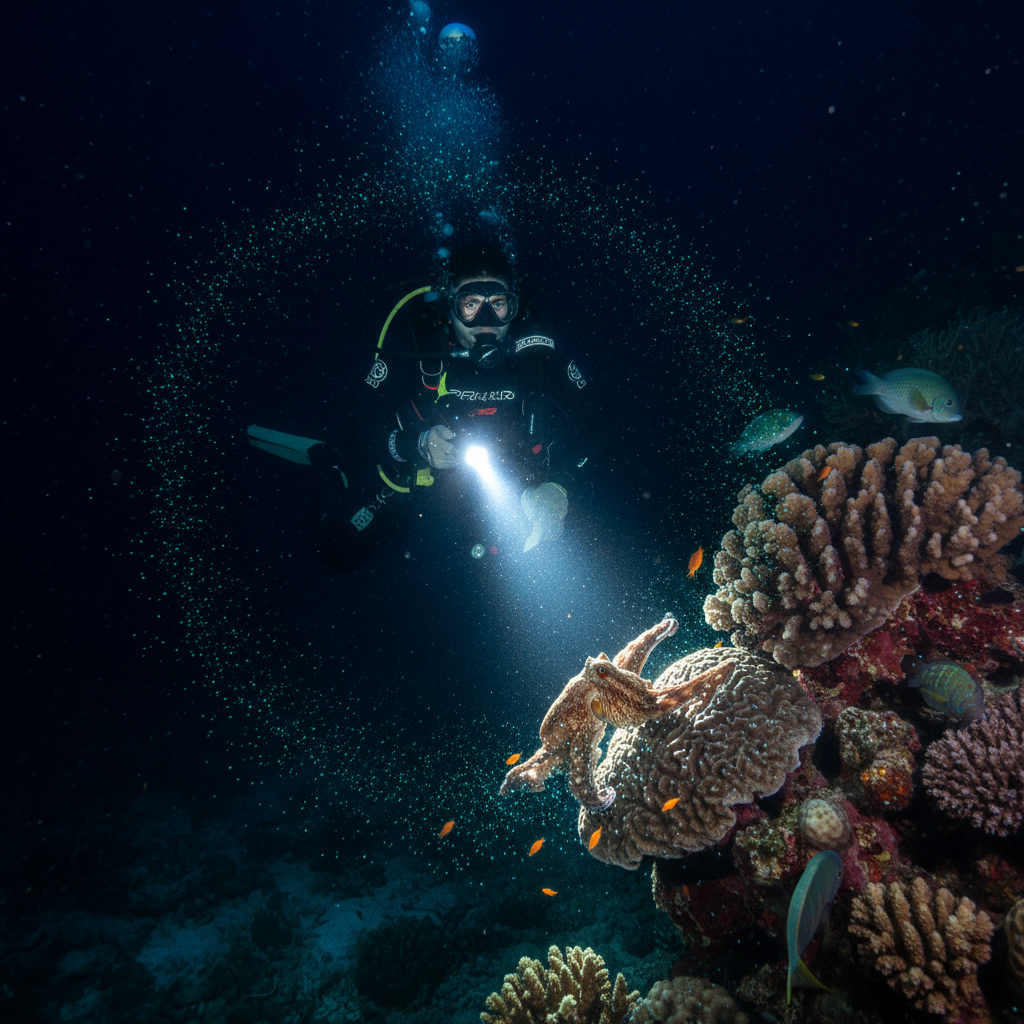 Night Dive - Add-on 3rd dive (evening) - Rp 1.000.000