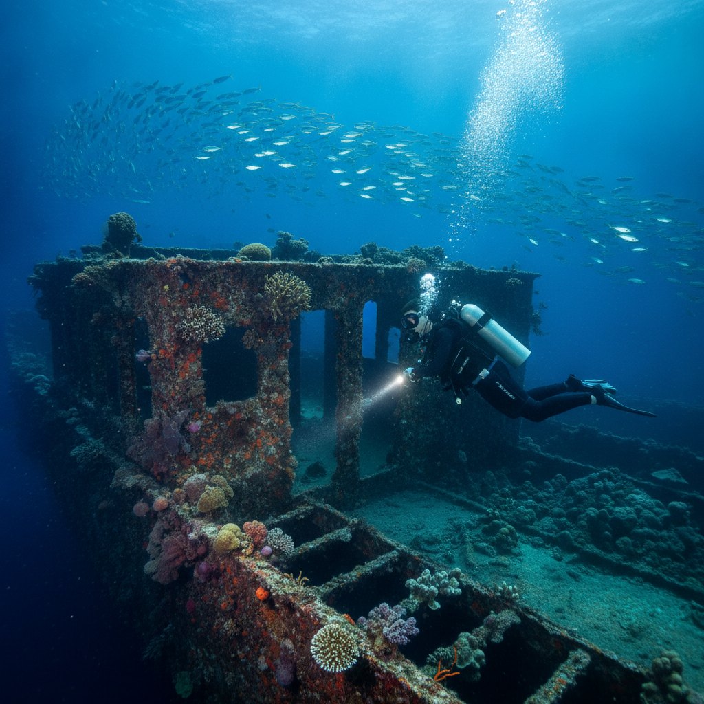 PADI Wreck Diver Specialty - 2 days (4 dives) - Rp 6.900.000