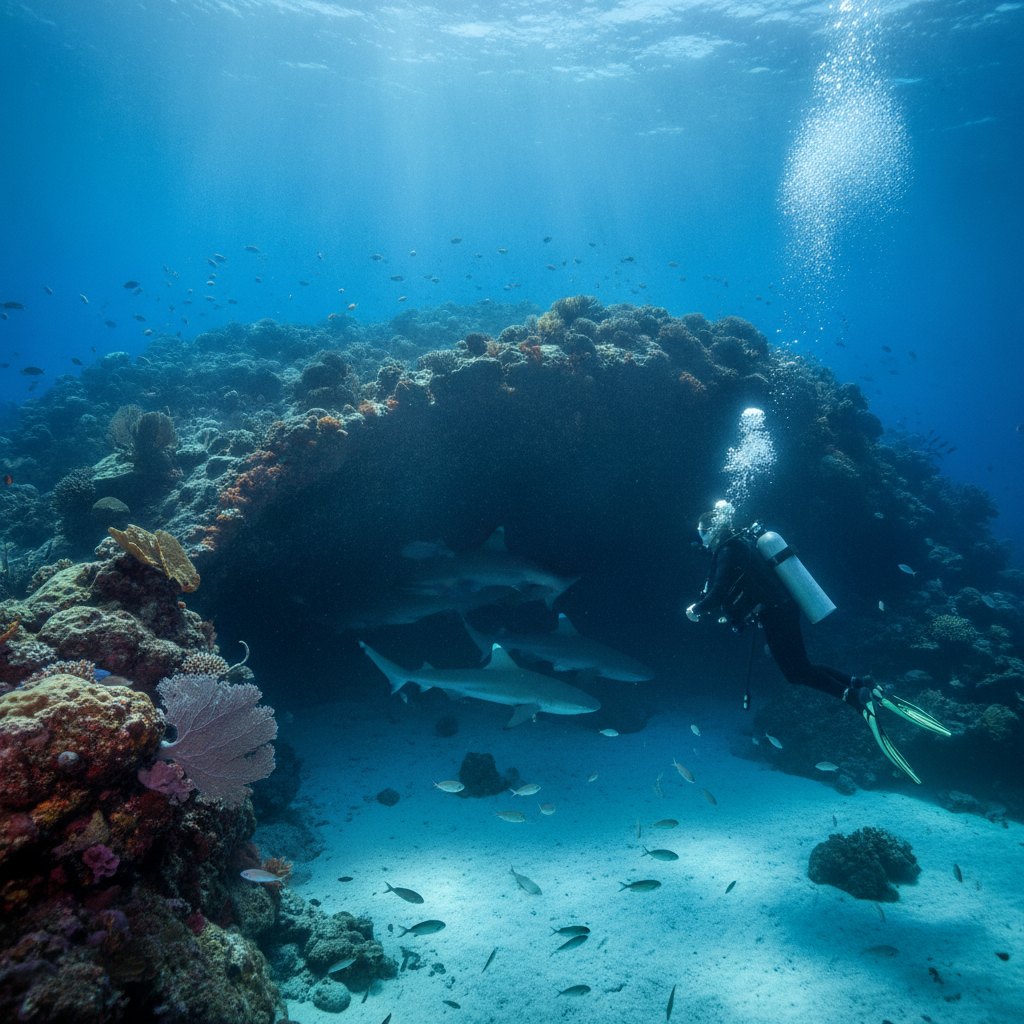 Tangked & Gili Biaha Shark Caves Diving Trip - Full day (2 dives) - Rp 2.600.000